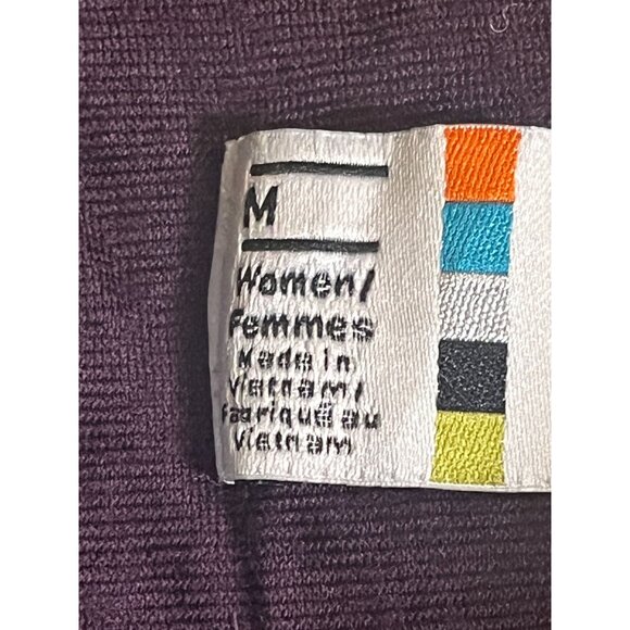 Smartwool Hood Jacket M Purple Striped Quilted Boho Hippie Classic Chic Preppy - Picture 3 of 11